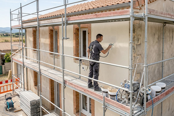 Peinture extérieure de façade et toiture